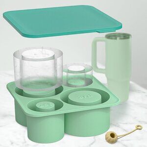 Silicone Ice Mold Ice Cubes for Stanley Tumbler, Mint green